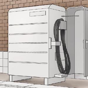 電力の確保 V2Hパワーコンディショナの設置工事
